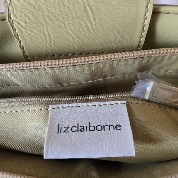 🫶 Liz Claiborne Structured Tote – Olive Green - Picture 4 of 5